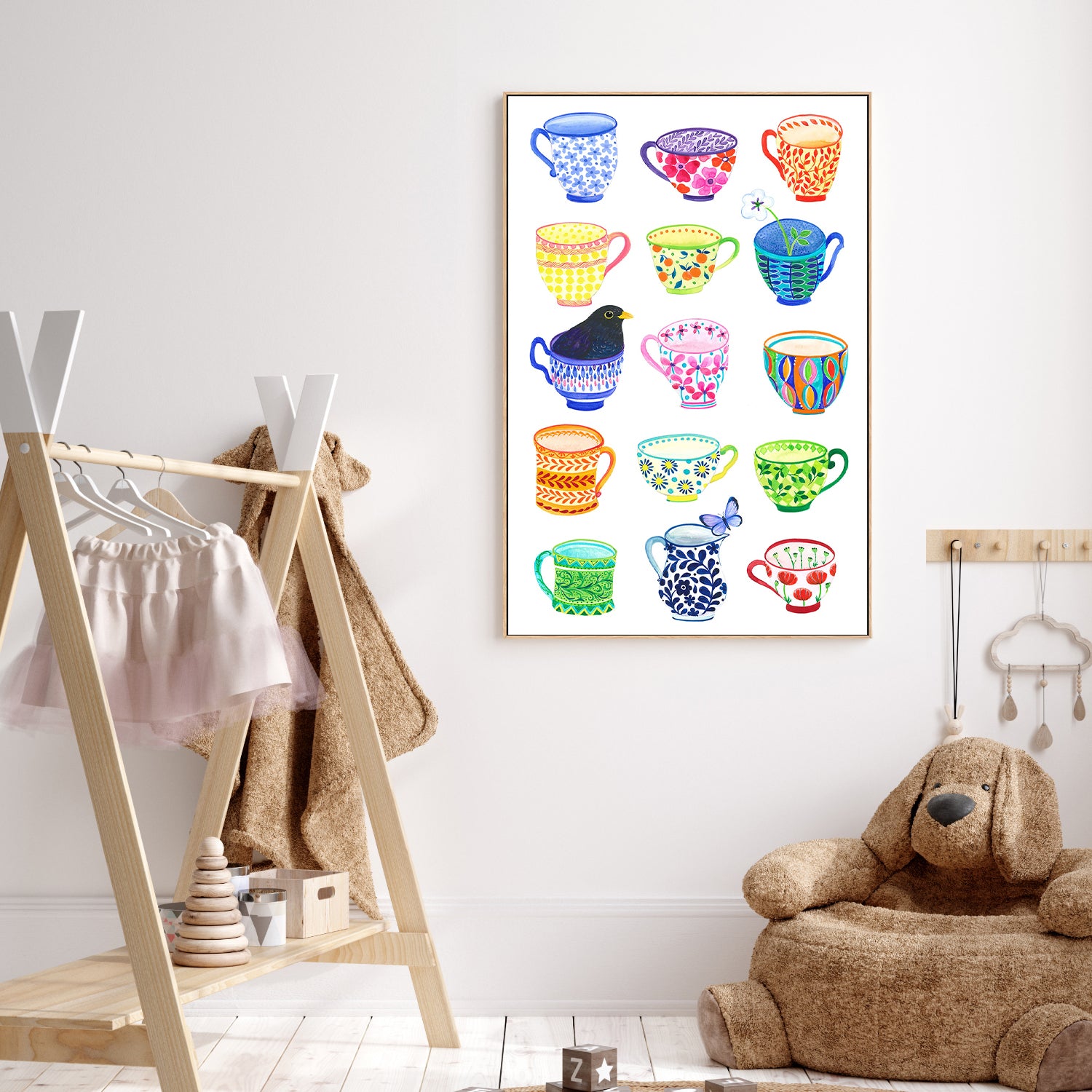 wall-art-print-canvas-poster-framed-Teacups and Blackbird-7