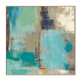 wall-art-print-canvas-poster-framed-Teal and Aqua Reflections, Style B-by-Silvia Vassileva-Gioia Wall Art