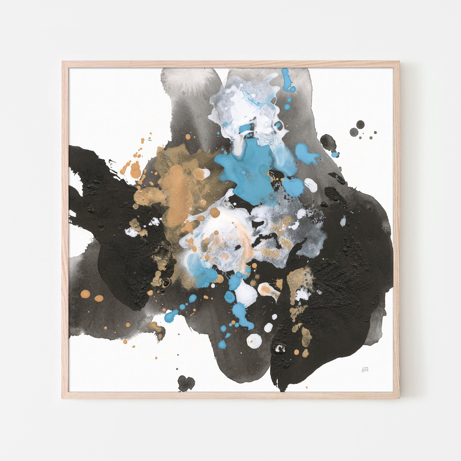 wall-art-print-canvas-poster-framed-Teal Chaos, Style B-6