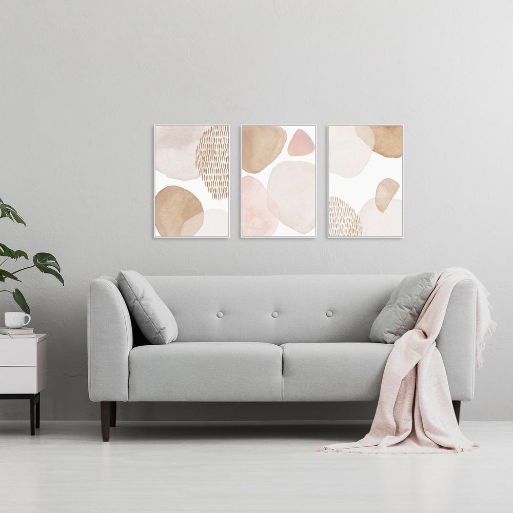 Tender And Soft, Abstract Art, Watercolour Style, Set Of 3 Wall Art