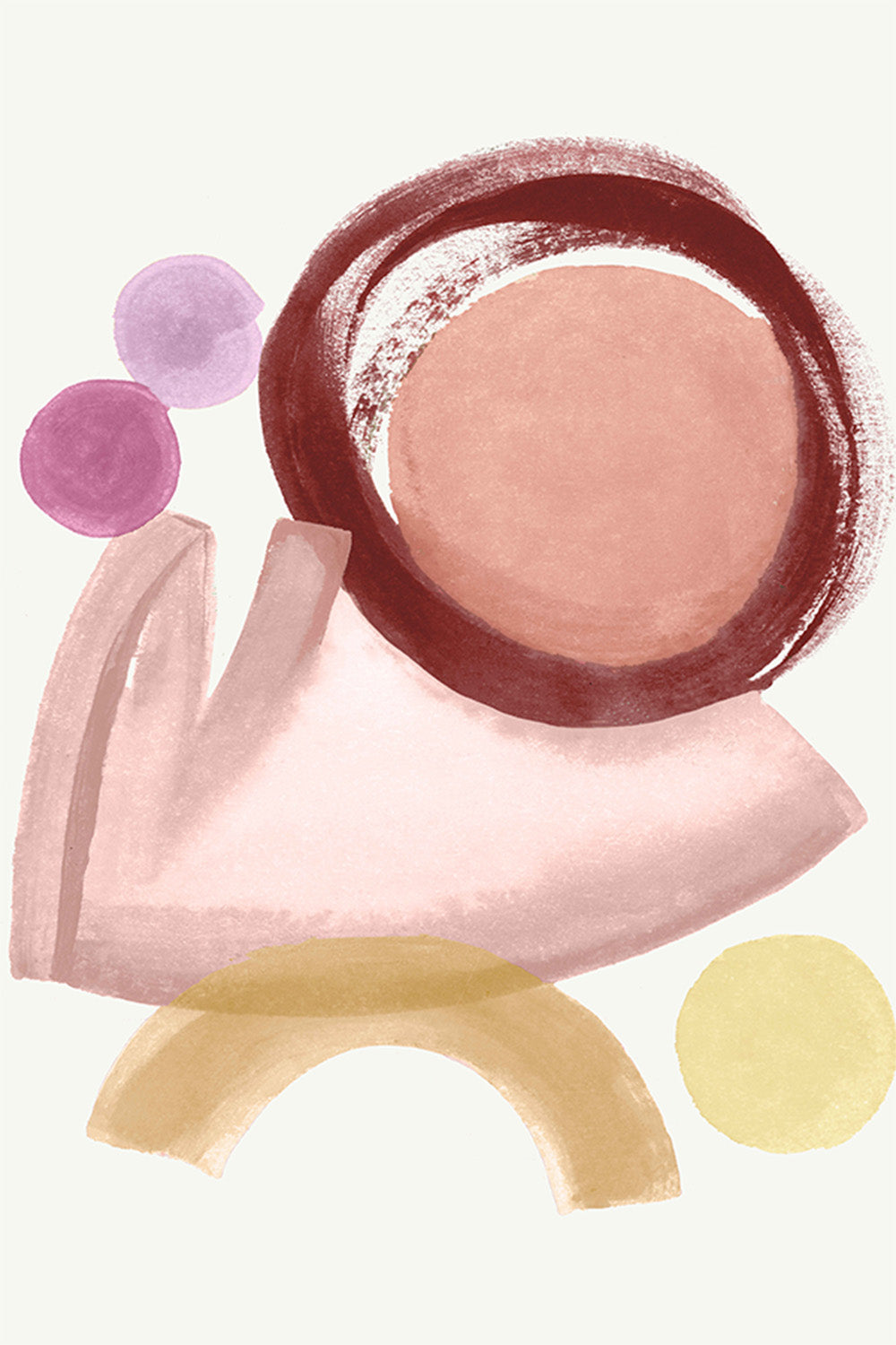 wall-art-print-canvas-poster-framed-Terracotta Strokes, Style B-1