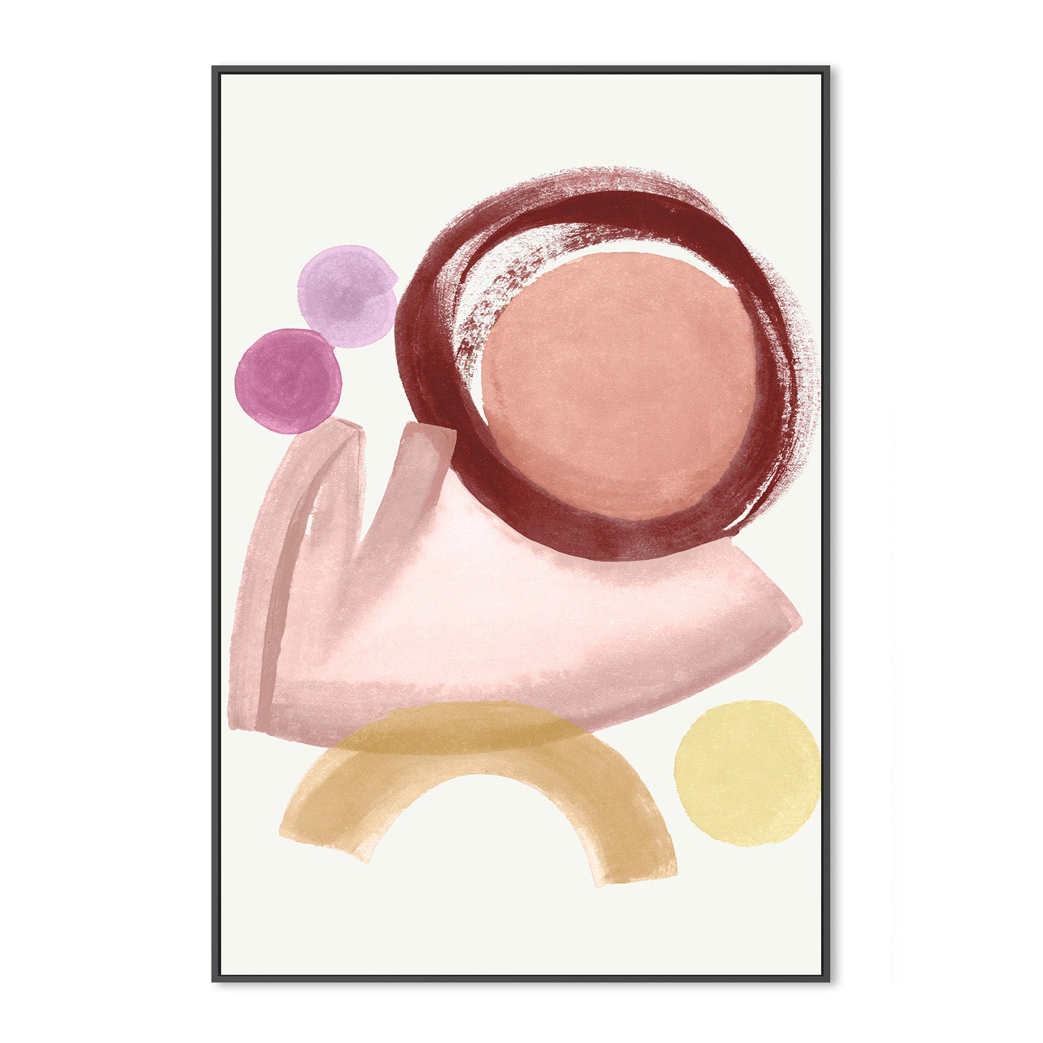 wall-art-print-canvas-poster-framed-Terracotta Strokes, Style B-3