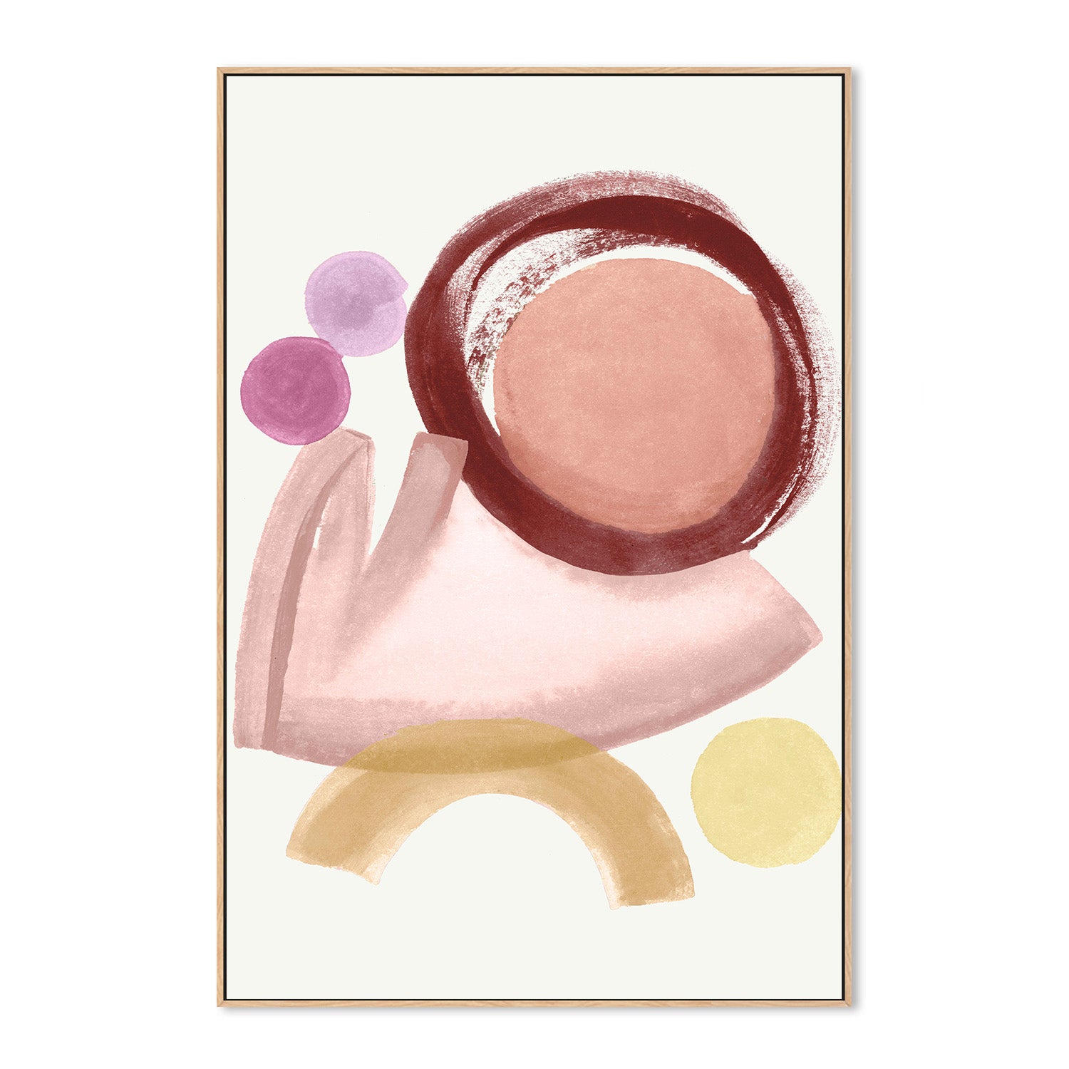 wall-art-print-canvas-poster-framed-Terracotta Strokes, Style B-4