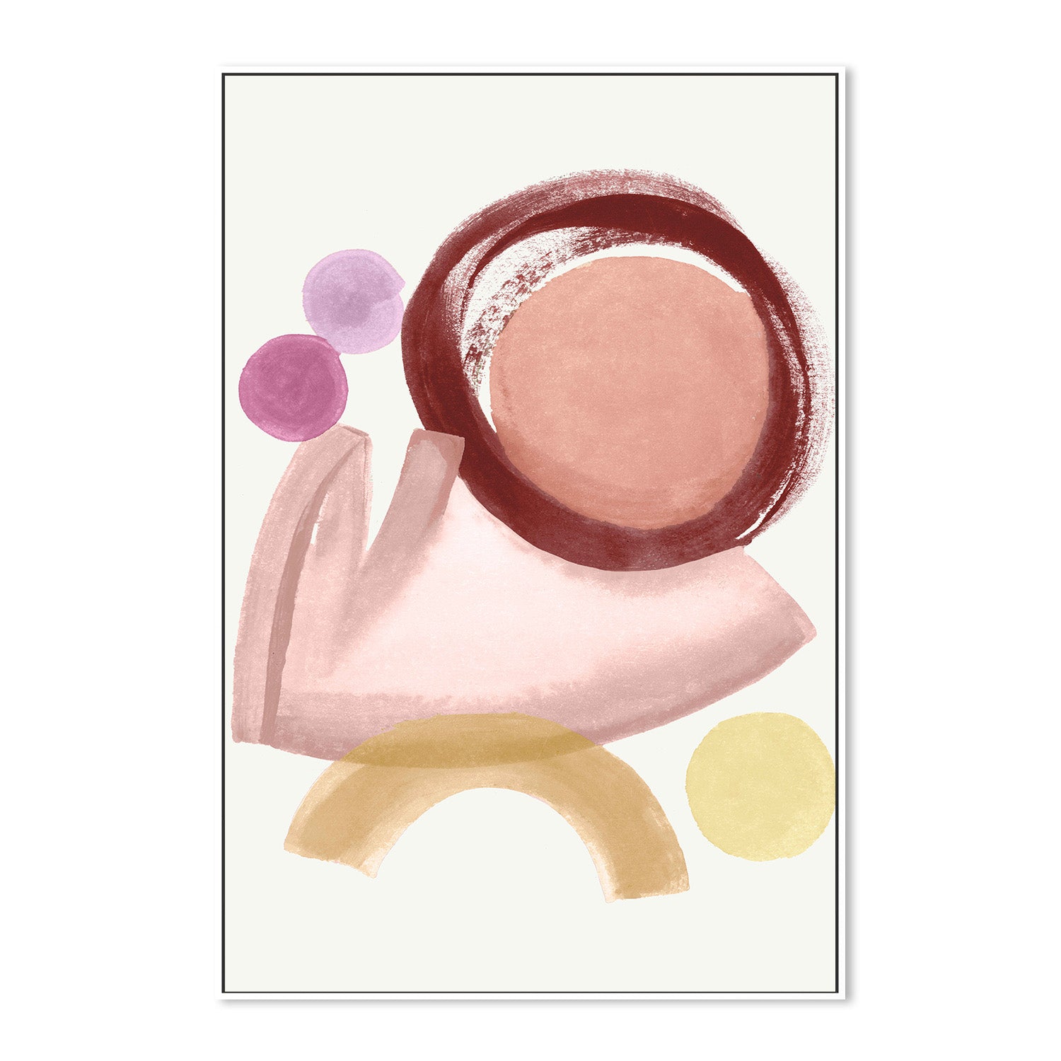 wall-art-print-canvas-poster-framed-Terracotta Strokes, Style B-5