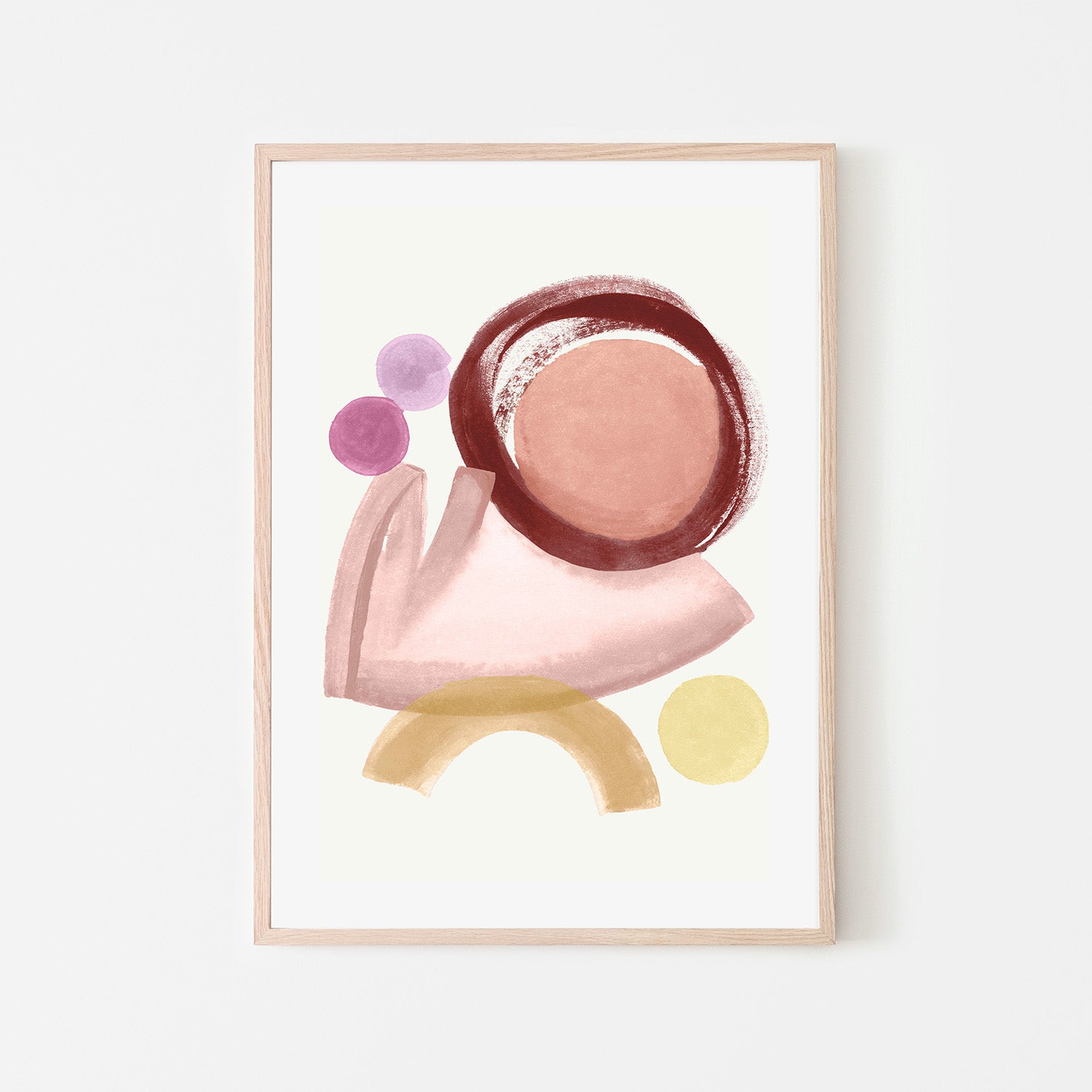 wall-art-print-canvas-poster-framed-Terracotta Strokes, Style B-6