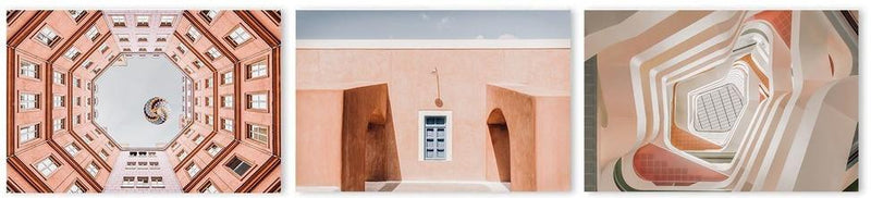 wall-art-print-canvas-poster-framed-The Aesthetics Brown, Set Of 3-by-Plus X Studio-Gioia Wall Art