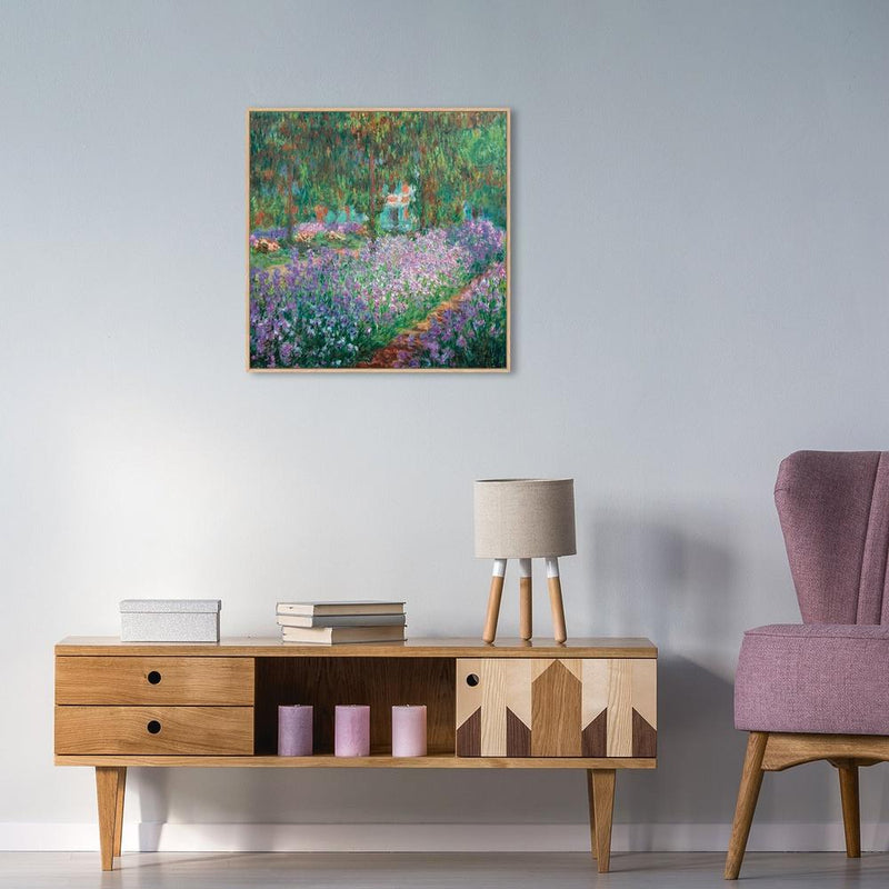 wall-art-print-canvas-poster-framed-The Artist'S Garden At Giverny, By Monet-by-Gioia Wall Art-Gioia Wall Art