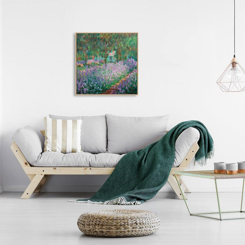 wall-art-print-canvas-poster-framed-The Artist'S Garden At Giverny, By Monet-by-Gioia Wall Art-Gioia Wall Art