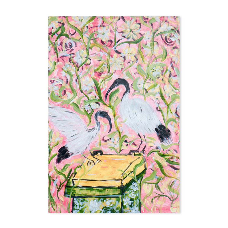 wall-art-print-canvas-poster-framed-The Australian White Ibis , By Nadar Musa-GIOIA-WALL-ART