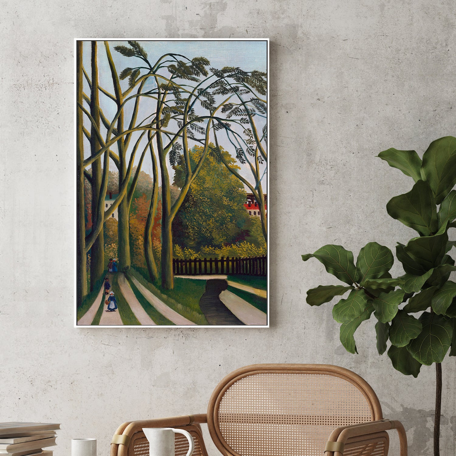 wall-art-print-canvas-poster-framed-The Banks Of The Bier Near Bicetre-2