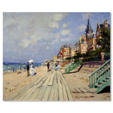 wall-art-print-canvas-poster-framed-The Beach At Trouville, By Monet-by-Gioia Wall Art-Gioia Wall Art