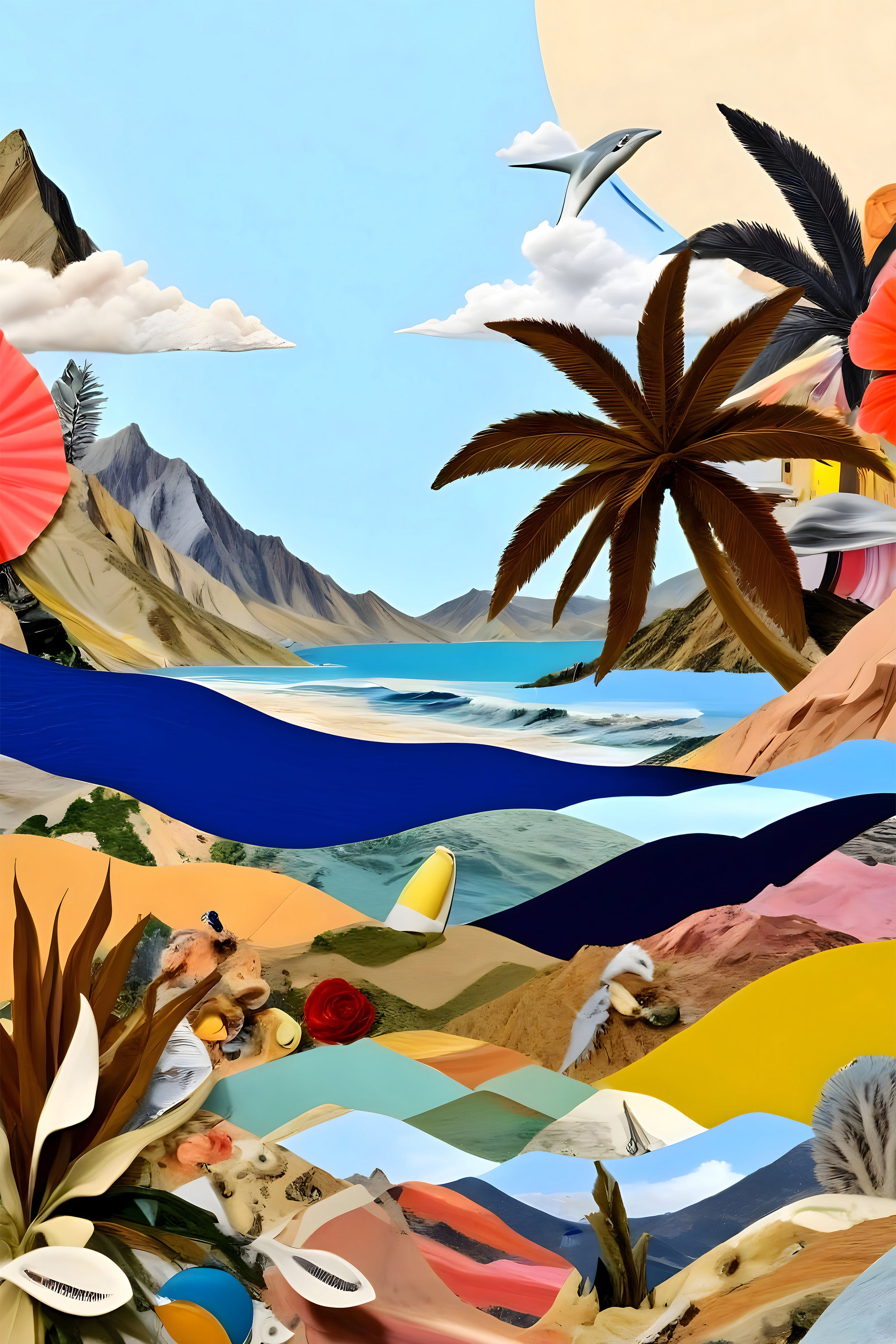 wall-art-print-canvas-poster-framed-The Beach Bound Surrealist-1
