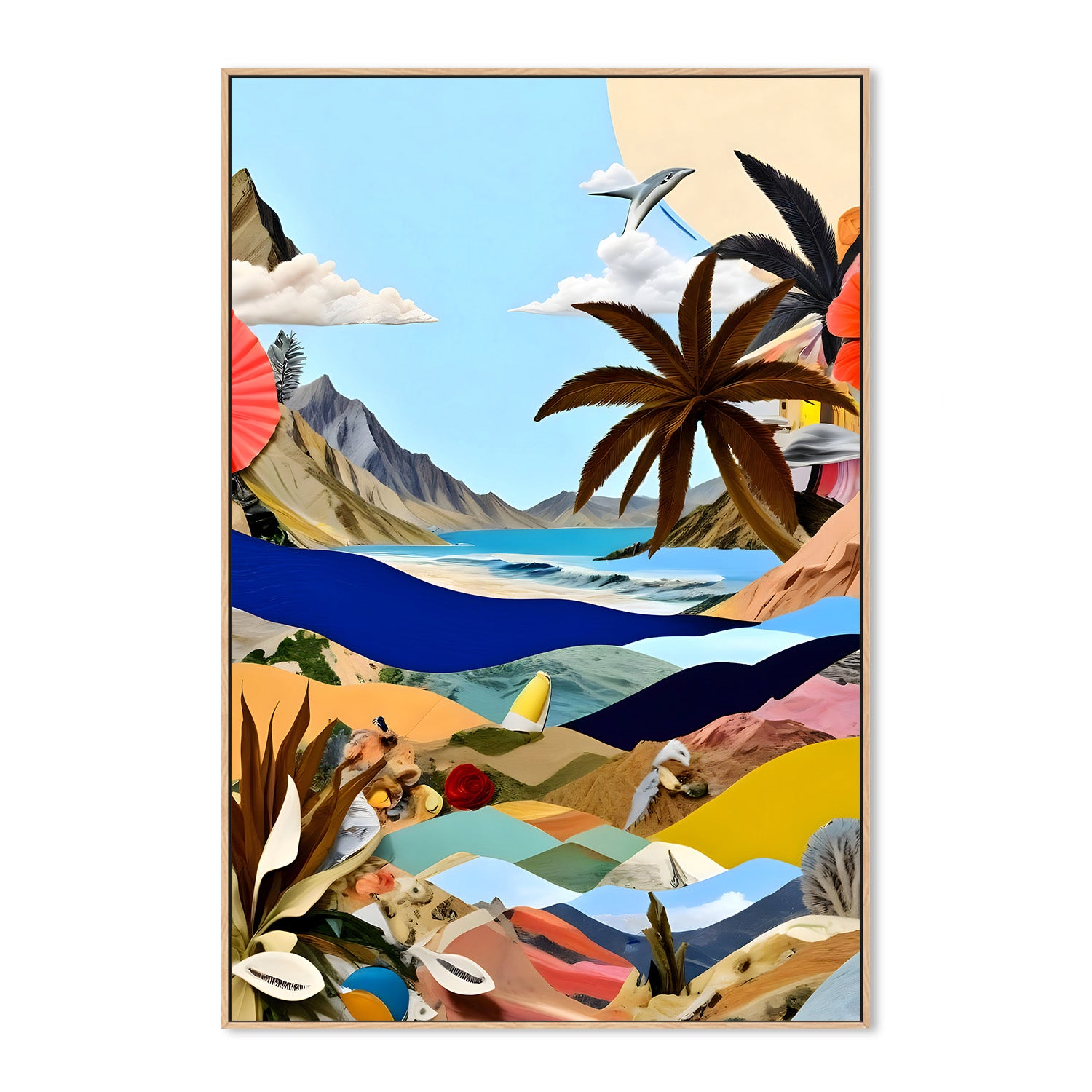 wall-art-print-canvas-poster-framed-The Beach Bound Surrealist-4