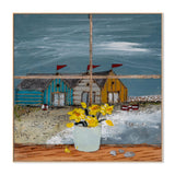 wall-art-print-canvas-poster-framed-The Beach Huts , By Louise O'hara-4