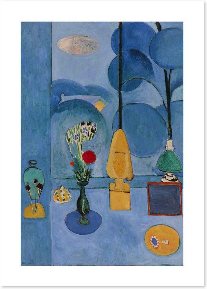 wall-art-print-canvas-poster-framed-The Blue Window, By Henri Matisse-by-Gioia Wall Art-Gioia Wall Art