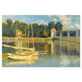 wall-art-print-canvas-poster-framed-The Bridge At Argenteuil, 1874, By Monet-by-Gioia Wall Art-Gioia Wall Art