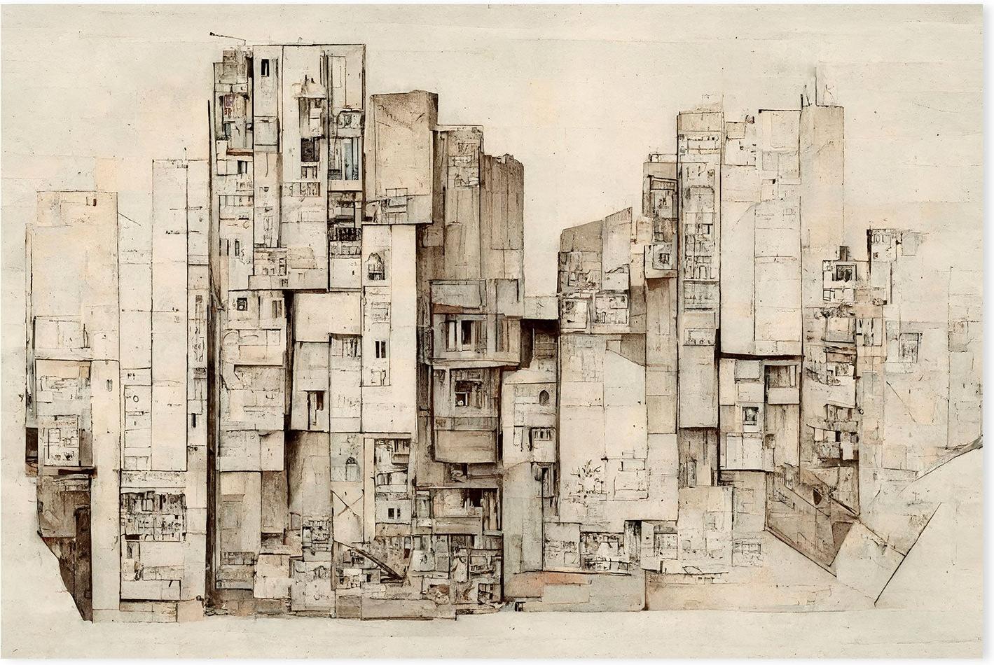 wall-art-print-canvas-poster-framed-The City , By Treechild-GIOIA-WALL-ART