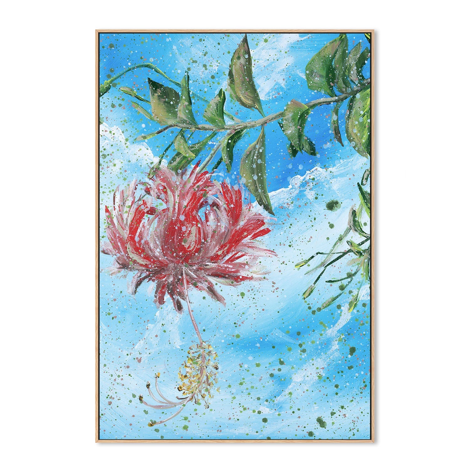 wall-art-print-canvas-poster-framed-The Coral Hibiscus Through Your Eyes , By Hsin Lin-4
