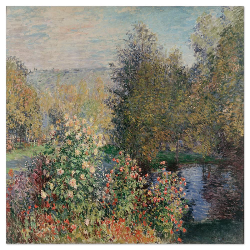 wall-art-print-canvas-poster-framed-The Corner Of The Garden At Montgeron, By Monet-by-Gioia Wall Art-Gioia Wall Art