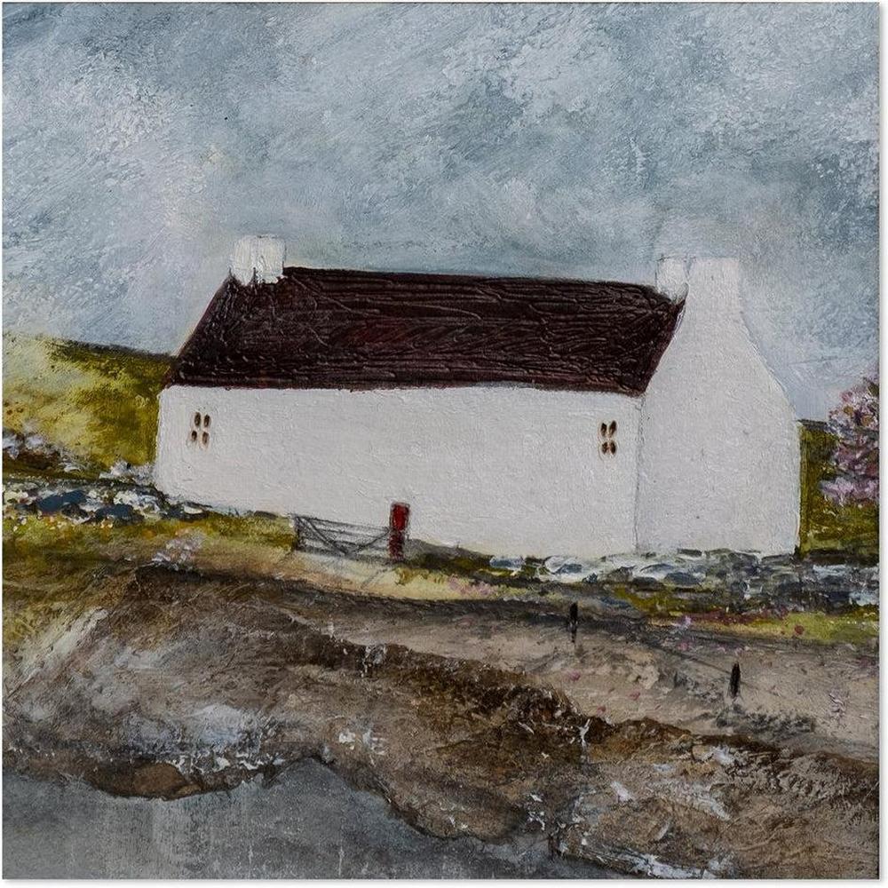 wall-art-print-canvas-poster-framed-The Cottage At The End Of The Path-by-Louise O'hara-Gioia Wall Art