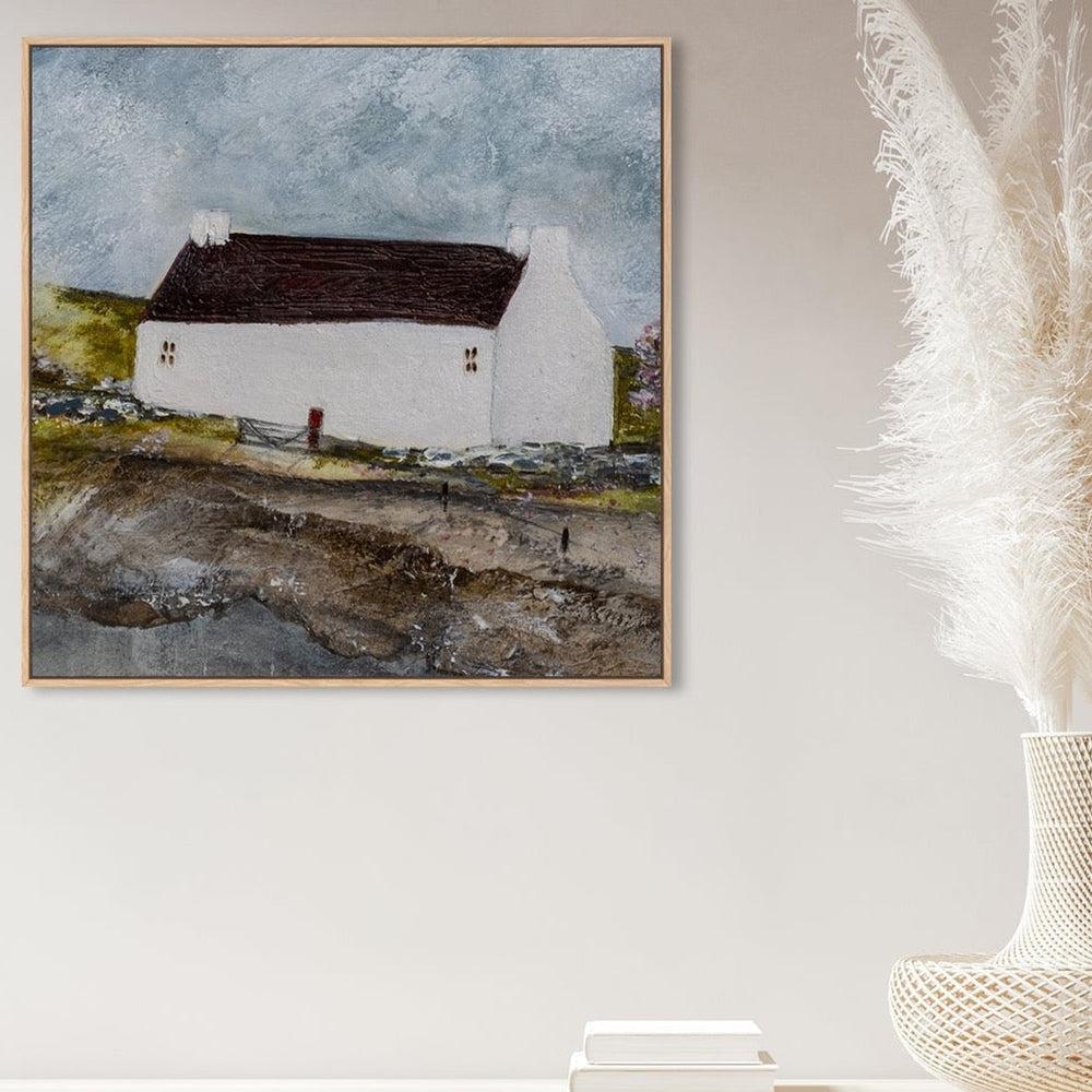 wall-art-print-canvas-poster-framed-The Cottage At The End Of The Path-by-Louise O'hara-Gioia Wall Art