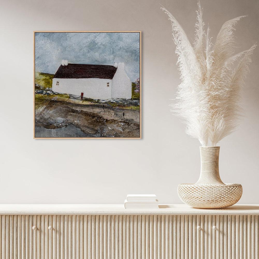 wall-art-print-canvas-poster-framed-The Cottage At The End Of The Path-by-Louise O'hara-Gioia Wall Art