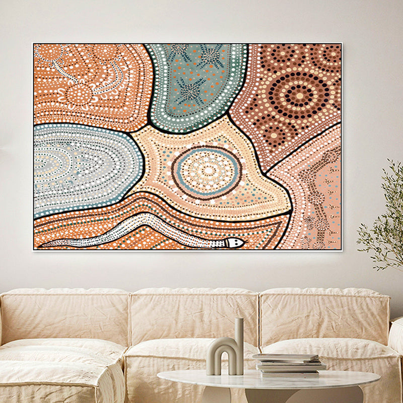 wall-art-print-canvas-poster-framed-The Dreaming, Style D, Earth Tones , By Tahni Derbin-GIOIA-WALL-ART