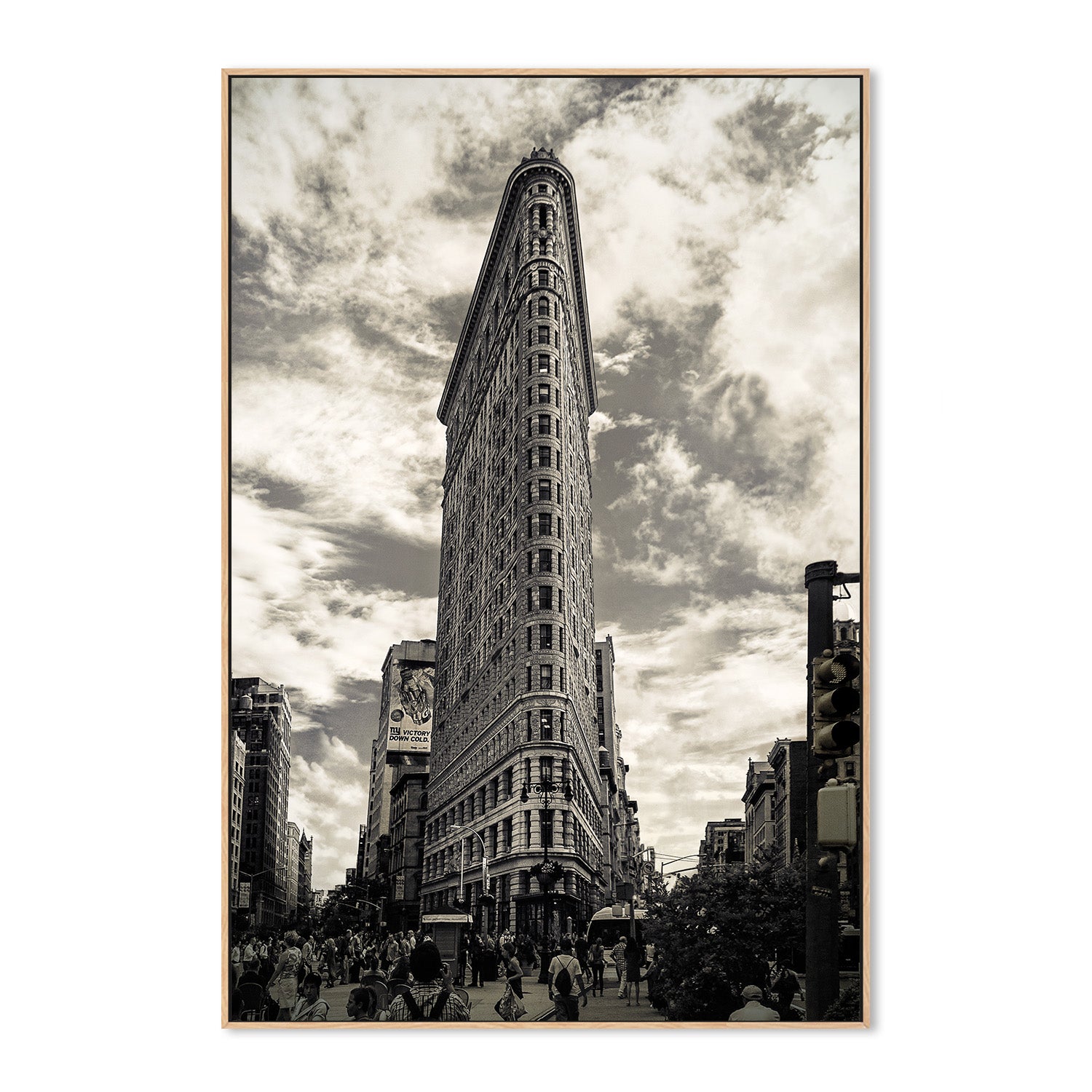 wall-art-print-canvas-poster-framed-The Flatiron Building NYC in Sepia, Flatiron , By Andrew Paranavitana-5