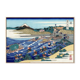 wall-art-print-canvas-poster-framed-The Fuji from Kanaya on the Tokaido-by-Katsushika Hokusai-Gioia Wall Art