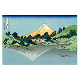 wall-art-print-canvas-poster-framed-The Fuji reflects in Lake Kawaguchi, seen from the Misaka pass in the Kai province-by-Katsushika Hokusai-Gioia Wall Art