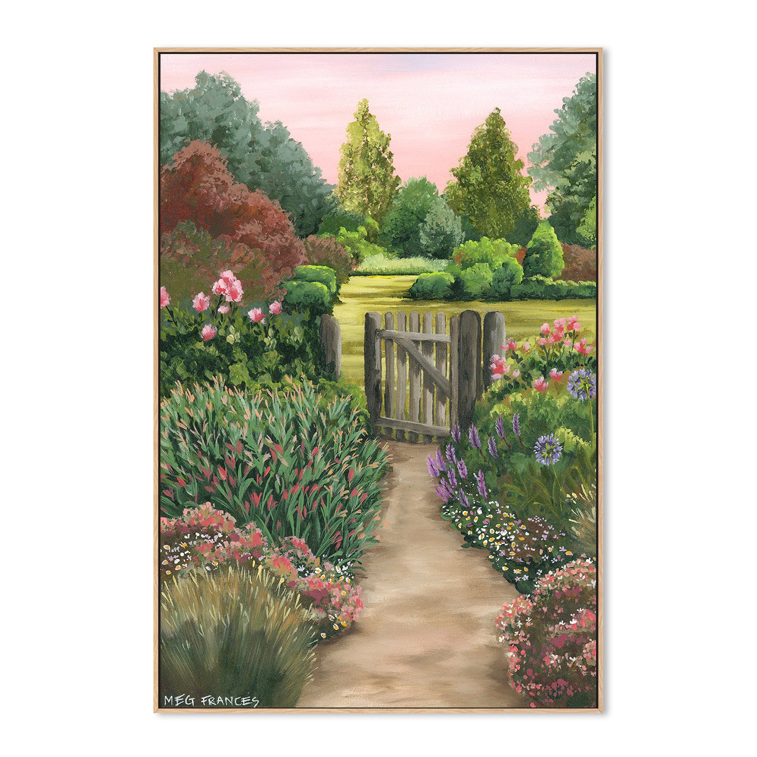 wall-art-print-canvas-poster-framed-The Garden Gate-4