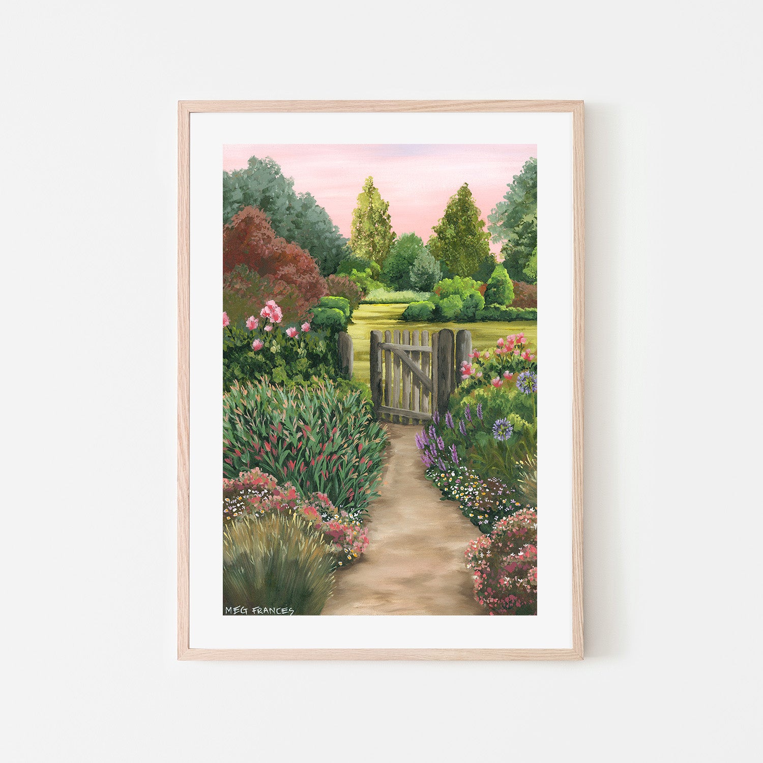The Garden Gate|Canvas Wall Art Print,Poster Print