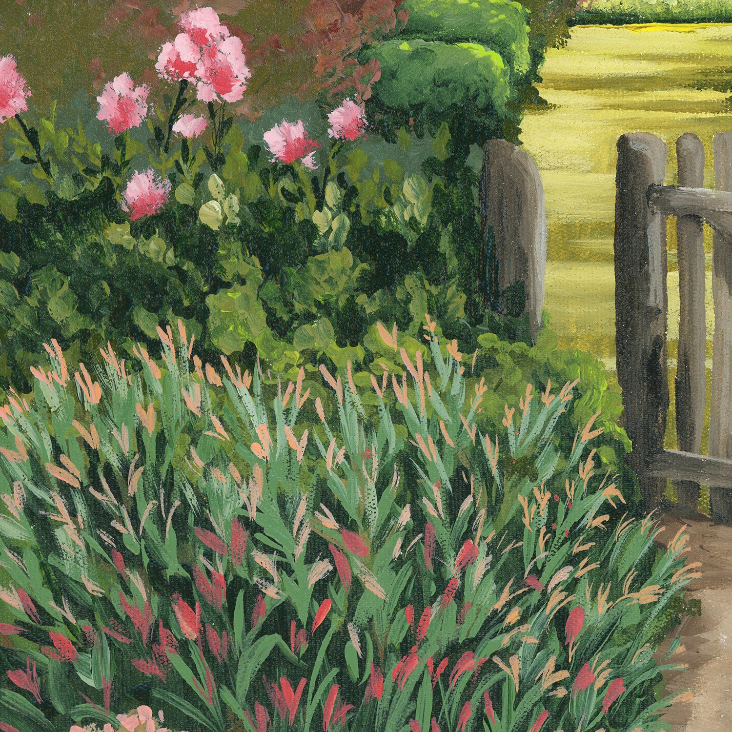 wall-art-print-canvas-poster-framed-The Garden Gate-8