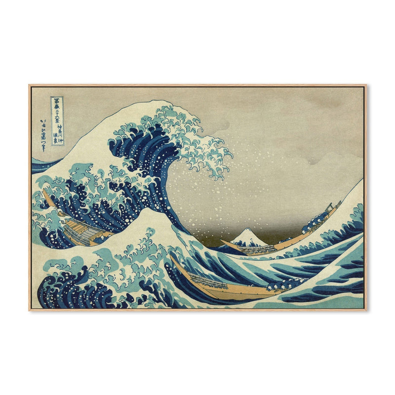 wall-art-print-canvas-poster-framed-The Great Wave Off Kanagawa 1823-by-Katsushika Hokusai-Gioia Wall Art