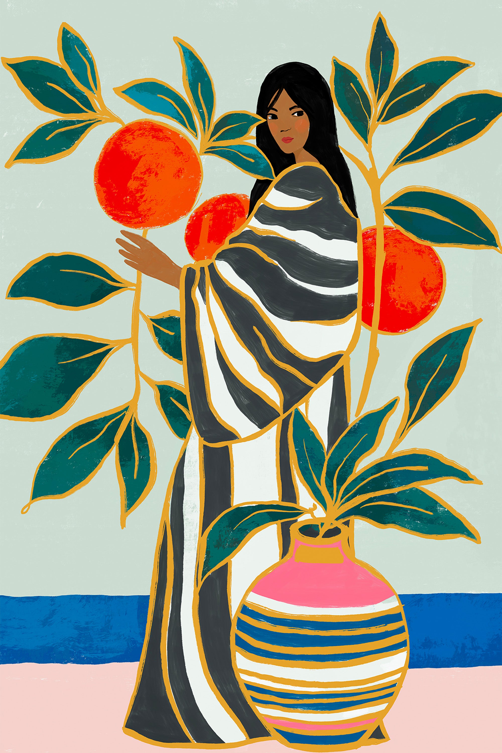wall-art-print-canvas-poster-framed-The Keeper of the Oranges-1