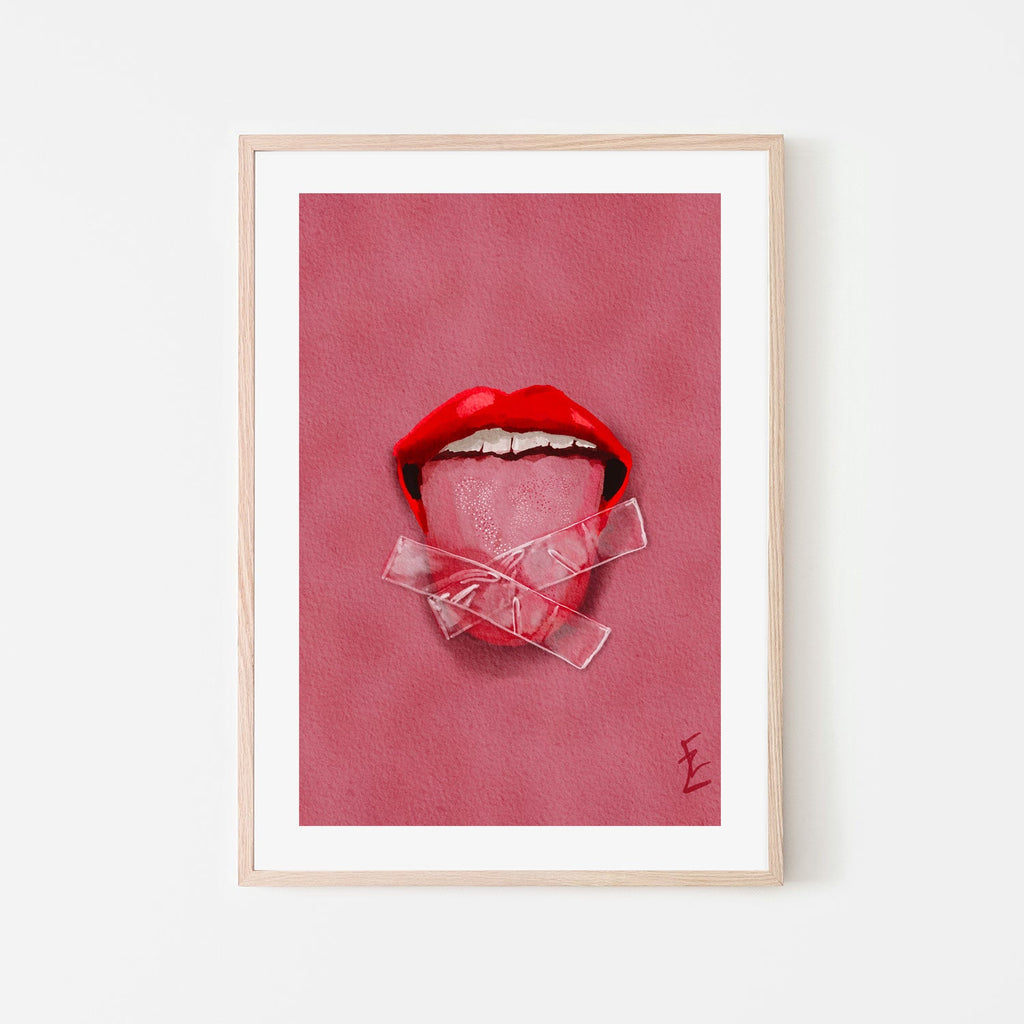 The Lick , By Ekaterina Zagorska |Wall Art Print Framed Canvas Poster ...