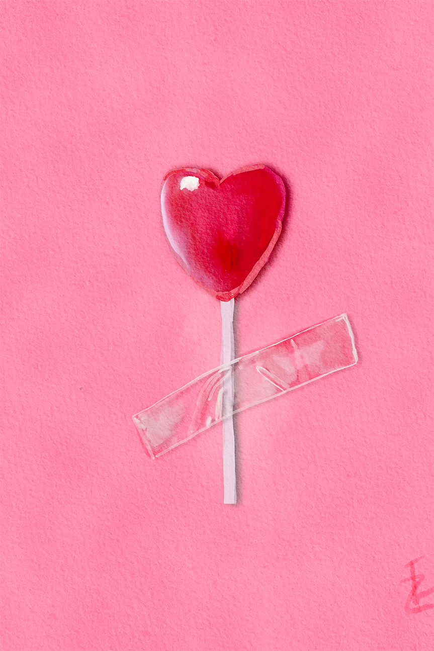 wall-art-print-canvas-poster-framed-Тhe Lollipop , By Ekaterina Zagorska-1