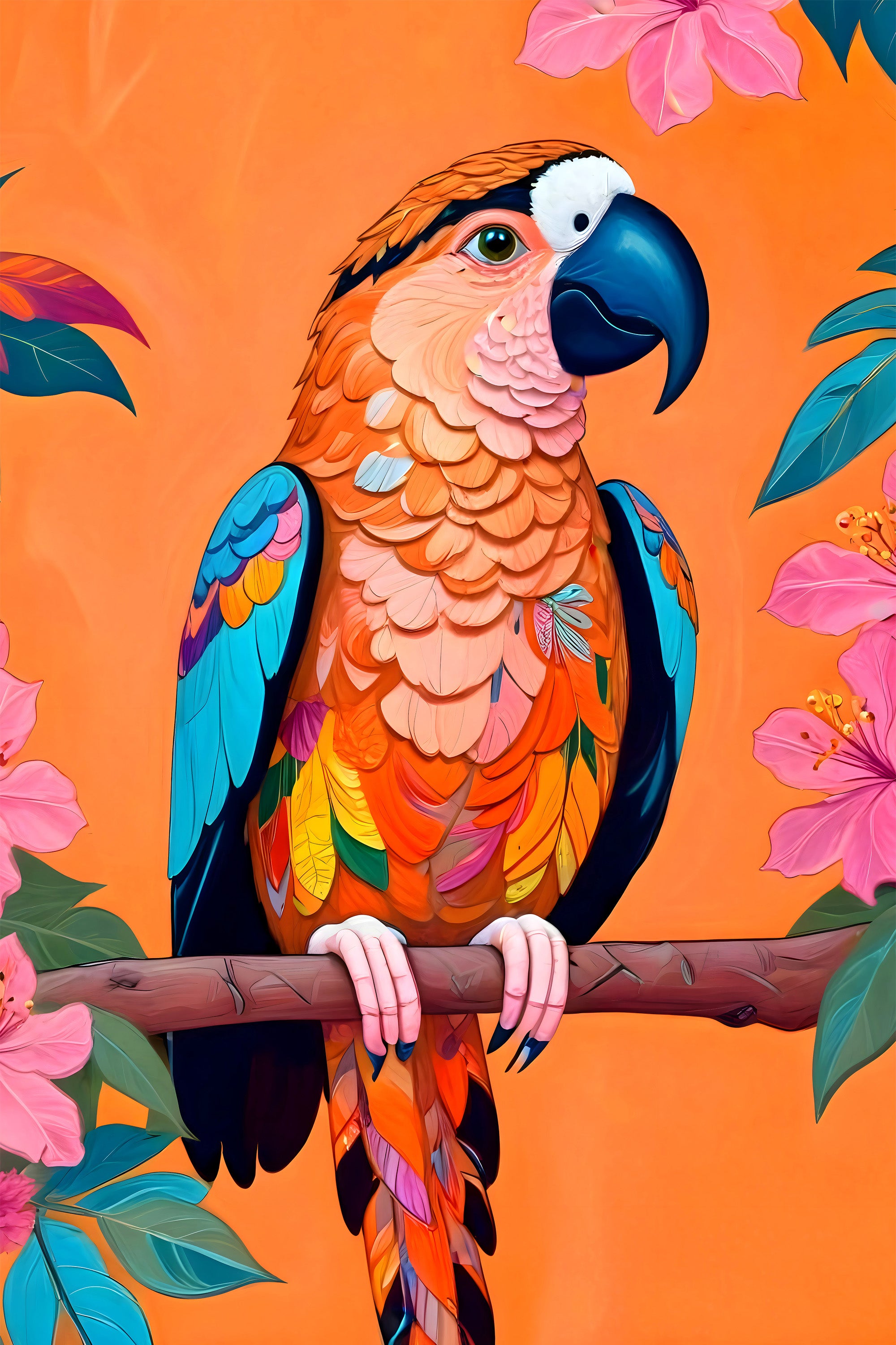 wall-art-print-canvas-poster-framed-The Parrot-1