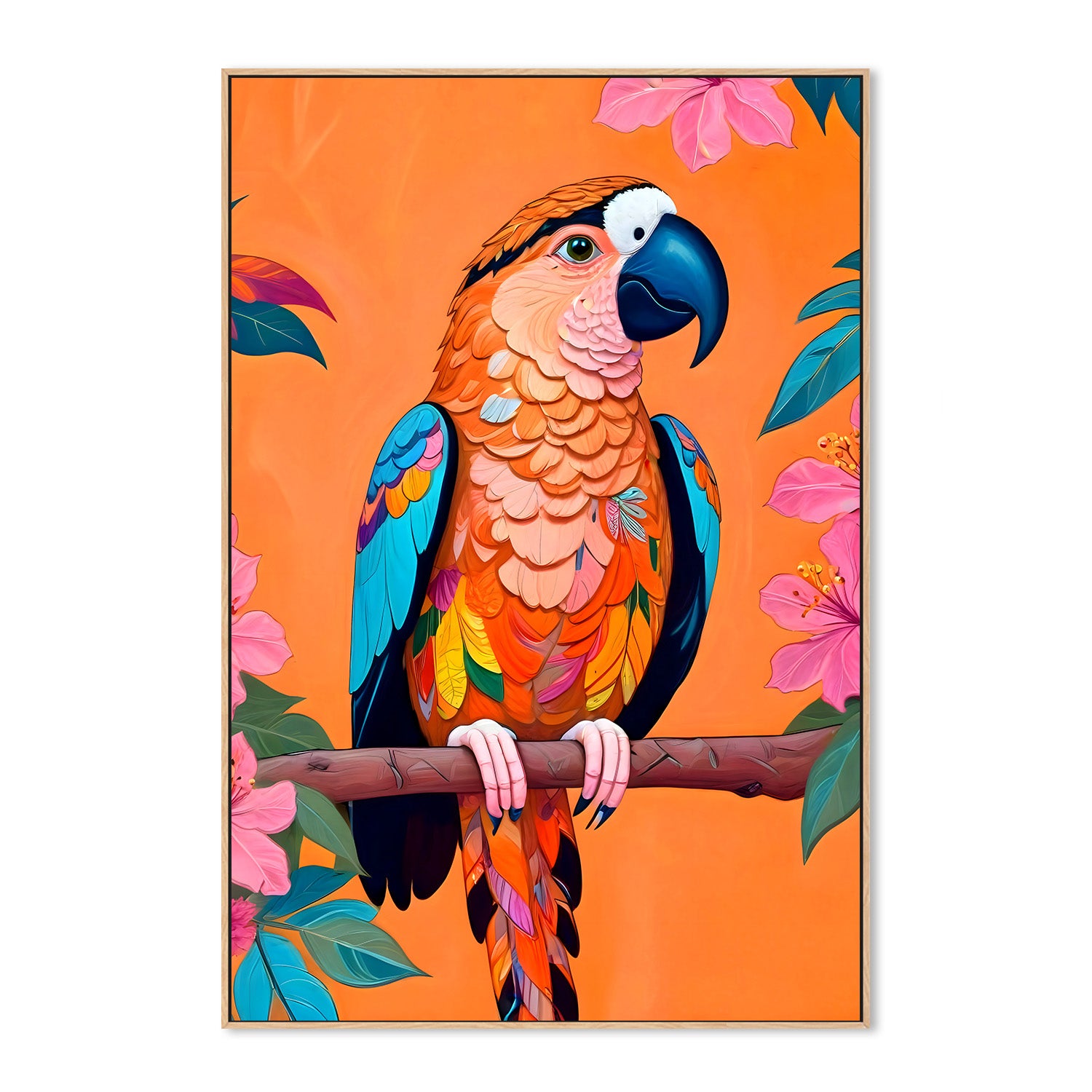 wall-art-print-canvas-poster-framed-The Parrot-4