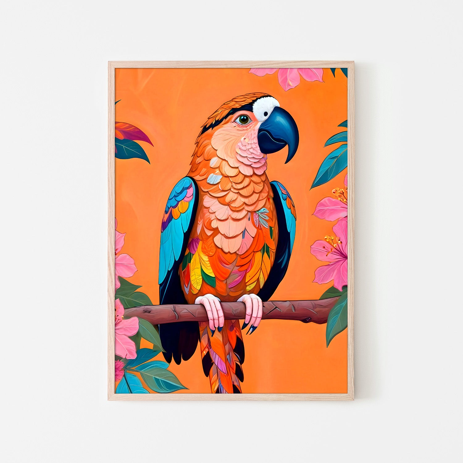 wall-art-print-canvas-poster-framed-The Parrot-6