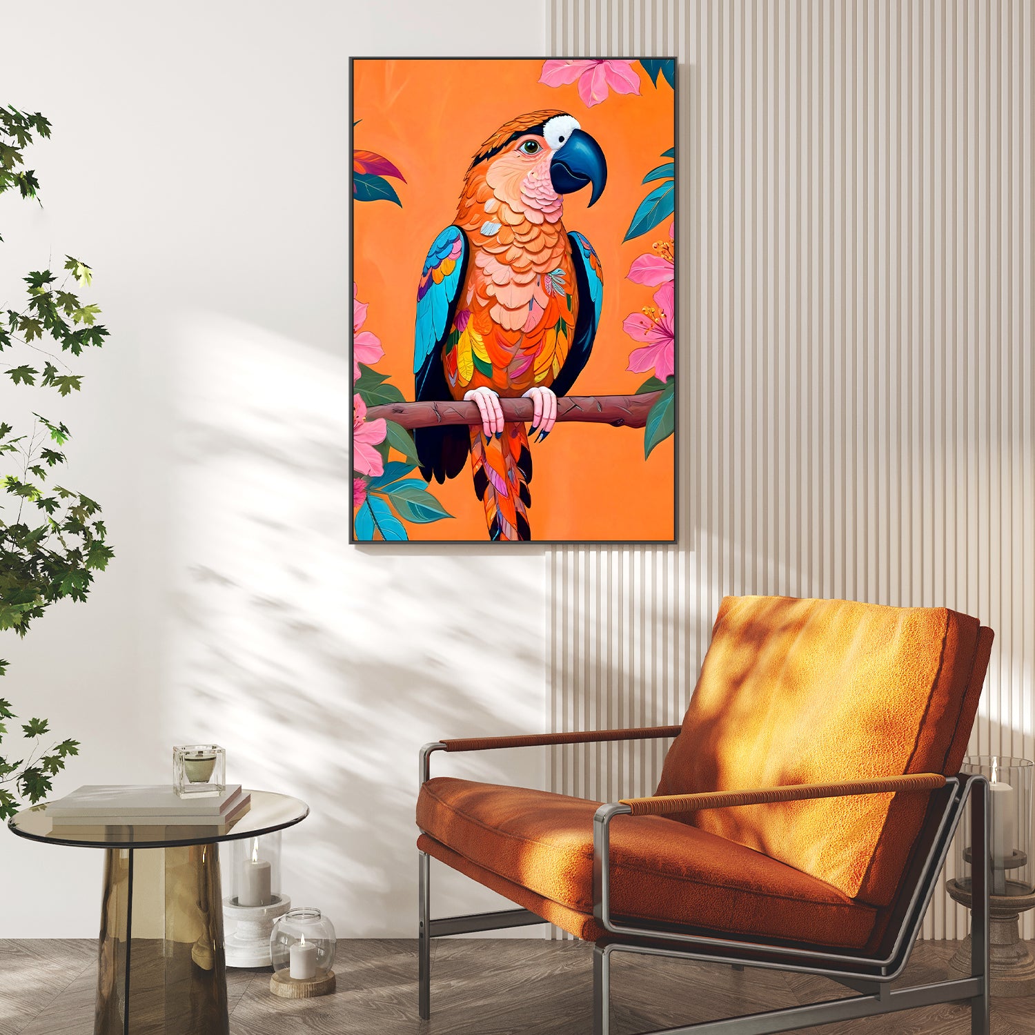 wall-art-print-canvas-poster-framed-The Parrot-8
