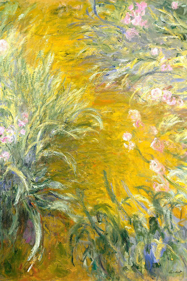 wall-art-print-canvas-poster-framed-The Path through the Irises-1