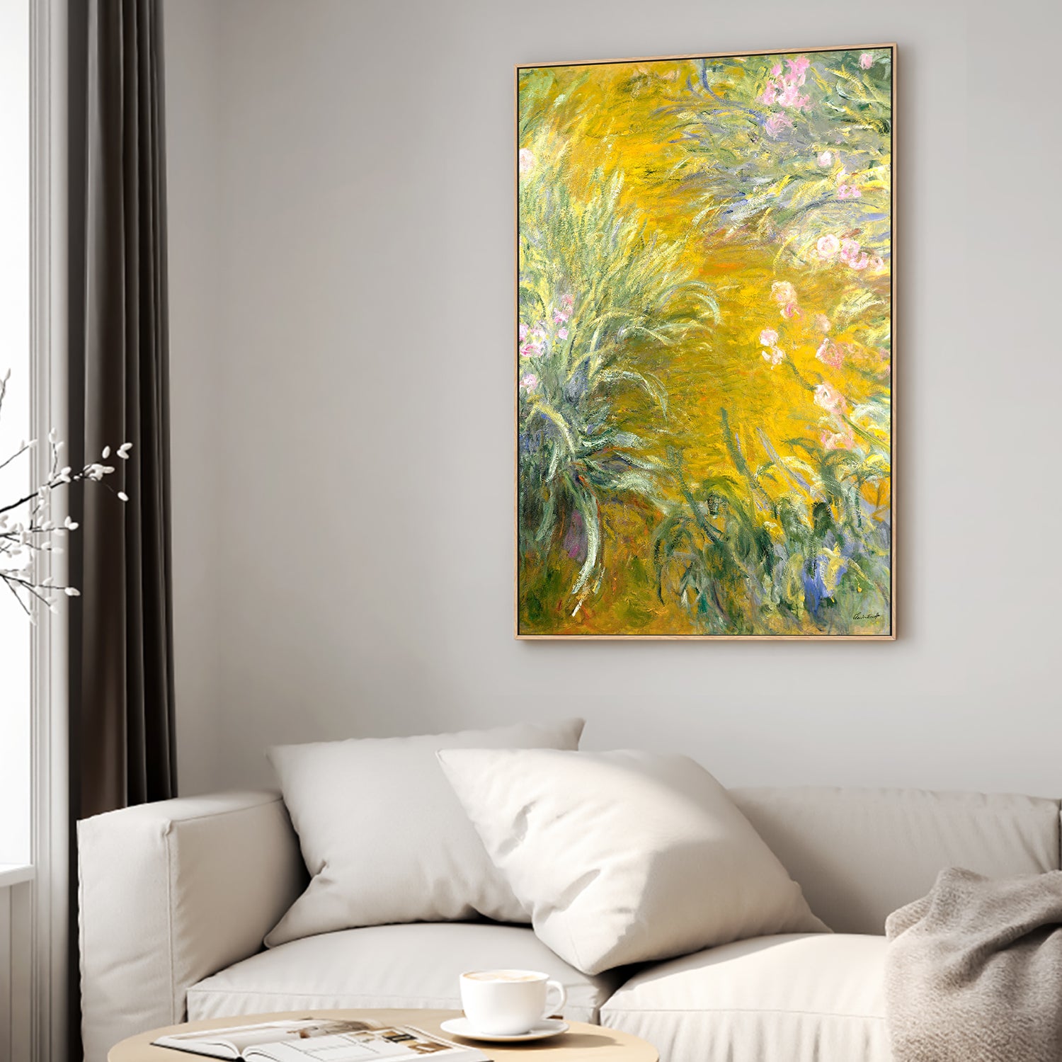 wall-art-print-canvas-poster-framed-The Path through the Irises-2