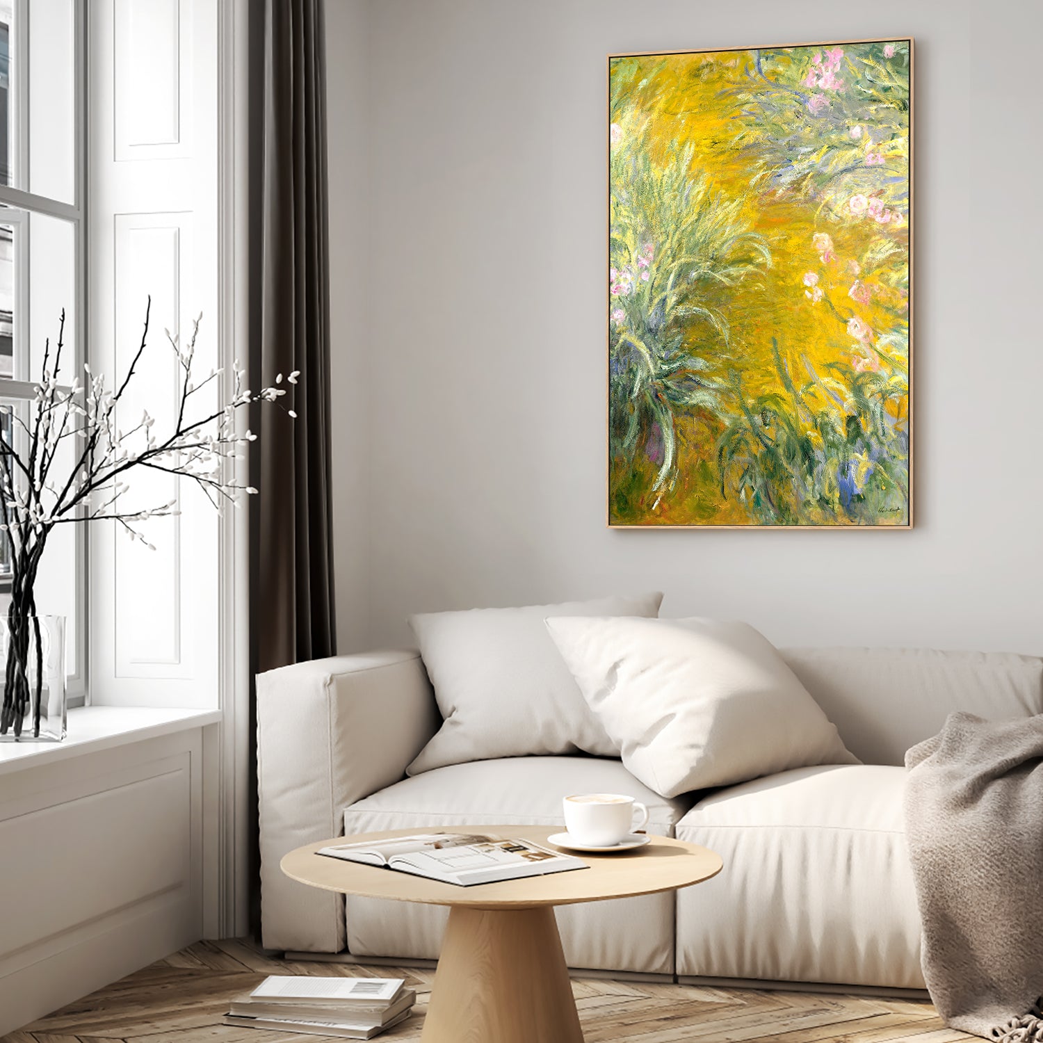 wall-art-print-canvas-poster-framed-The Path through the Irises-7