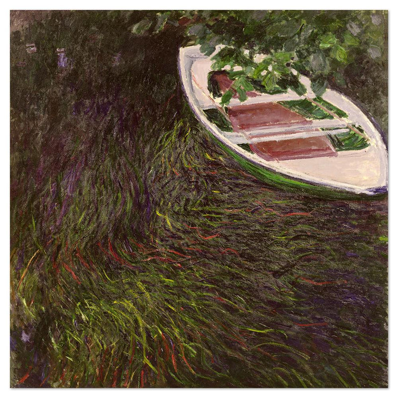 wall-art-print-canvas-poster-framed-The Row Boat, By Monet-by-Gioia Wall Art-Gioia Wall Art