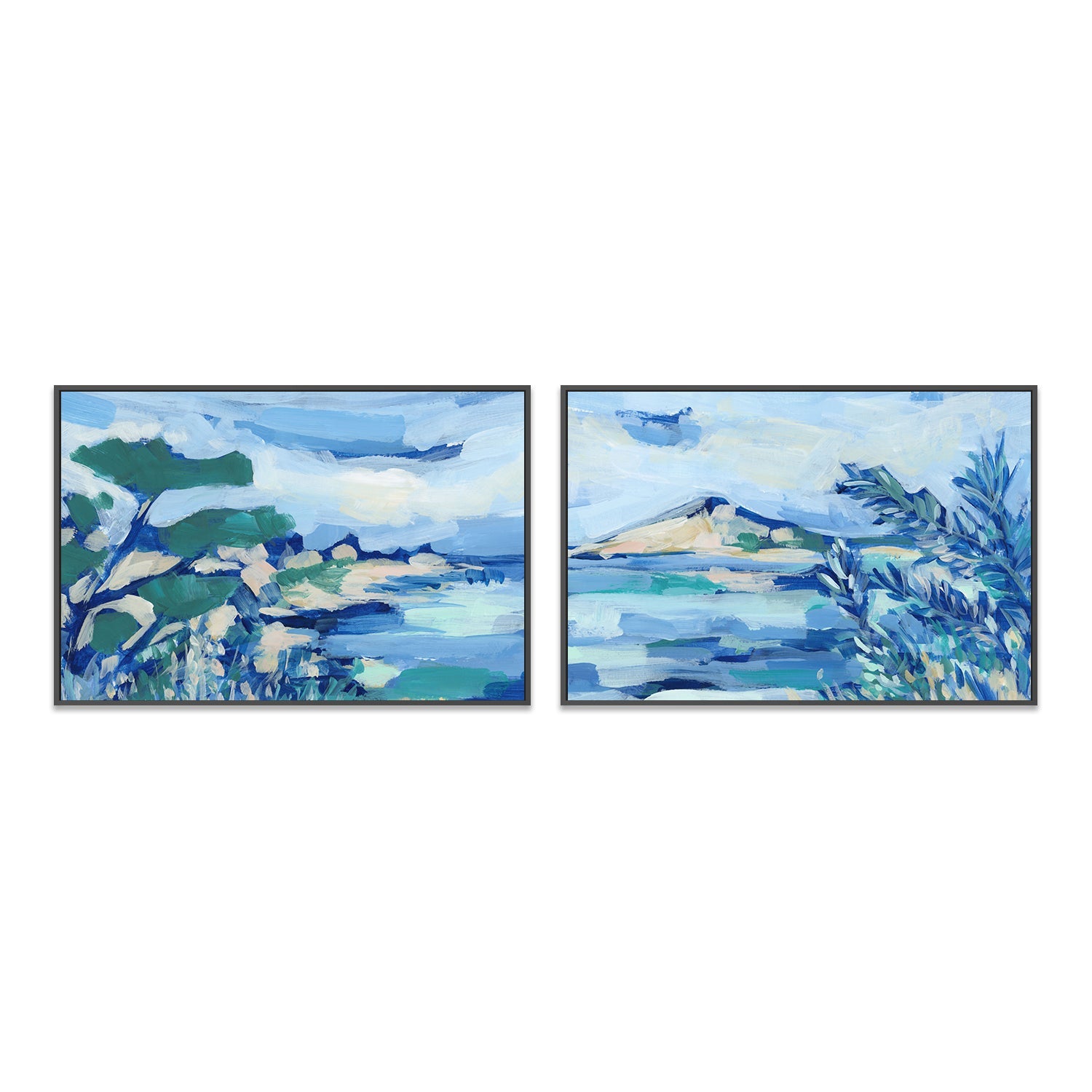wall-art-print-canvas-poster-framed-The Summer Retreat , Style A & B, Set Of 2 , By Jetty Home-3