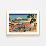 wall-art-print-canvas-poster-framed-The Tea plantation of Katakura in the Suruga province-by-Katsushika Hokusai-Gioia Wall Art