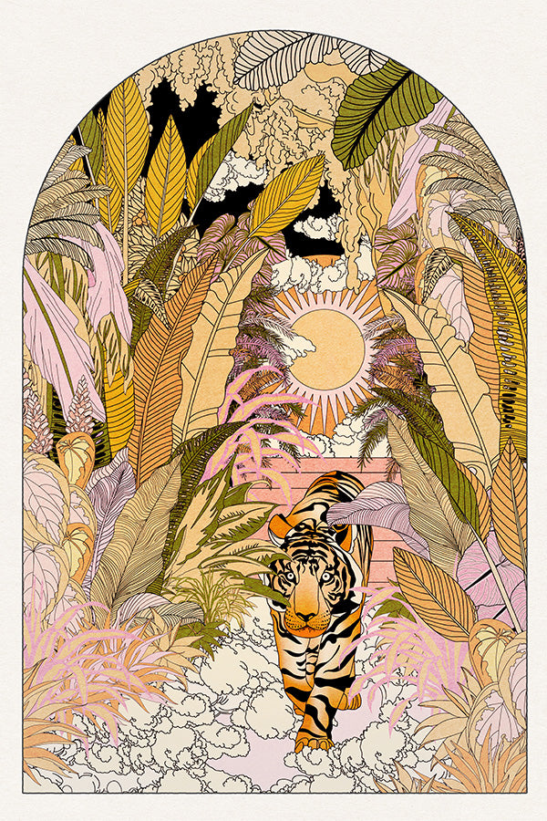 wall-art-print-canvas-poster-framed-The Tiger-1