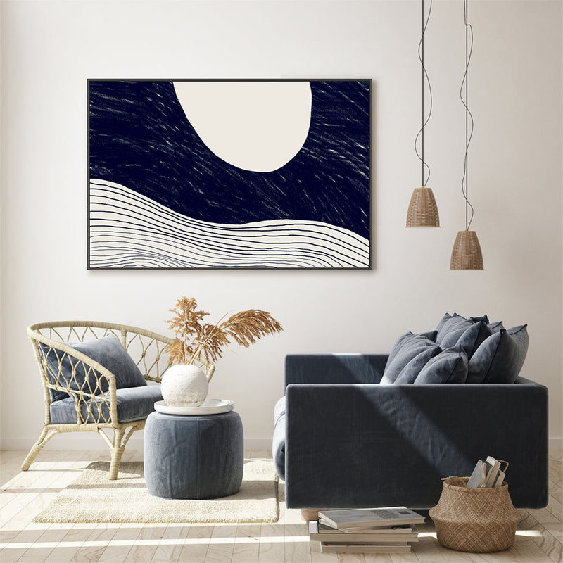 wall-art-print-canvas-poster-framed-The Traveling Moon , By Danushka Abeygoda-GIOIA-WALL-ART