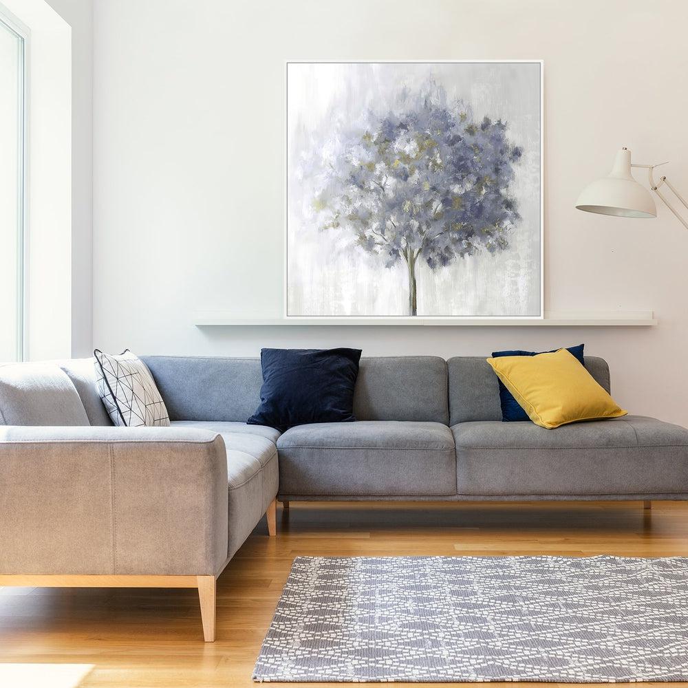 The Tree In Mist, Abstract Art Wall Art Print Framed Canvas Poster